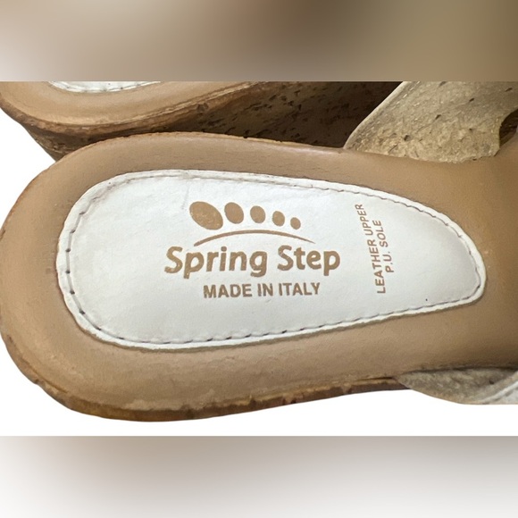 Women's White Wedge Sandals - Picture 2 of 7